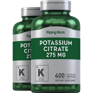 Potassium Citrate, 275 mg, 400 Quick Release Capsules, 2  Bottles