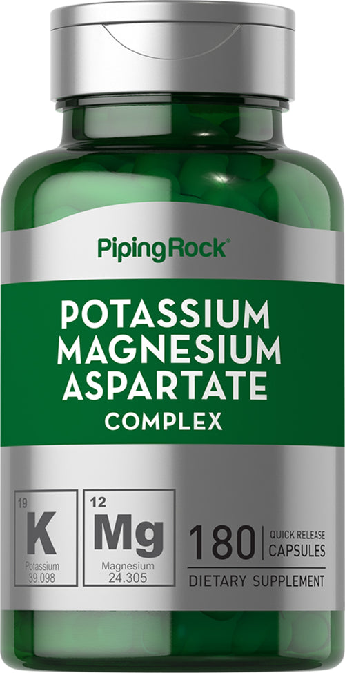 Complexe d'aspartate de magnésium potassium,99 mg/180 mg 180 Gélules à libération rapide    
