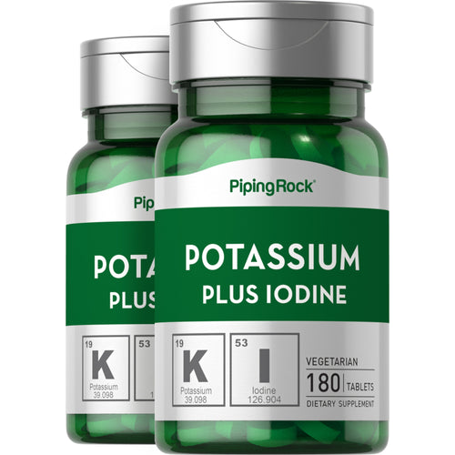 Potassium plus iode,  180 Comprimés 2 Bouteilles
