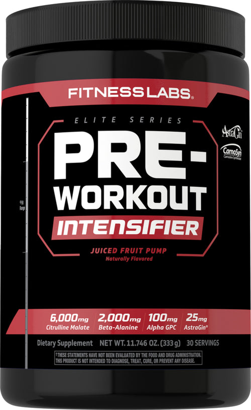 Pre-Workout Intensifier ナチュラルフルーツパンチ 12.063 oz 343 g ボトル    