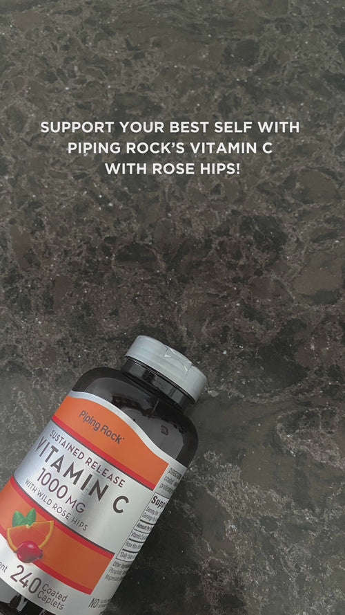 Vitamin C 1000 mg with Rosehips Timed Release, 240 Coated Caplets Video