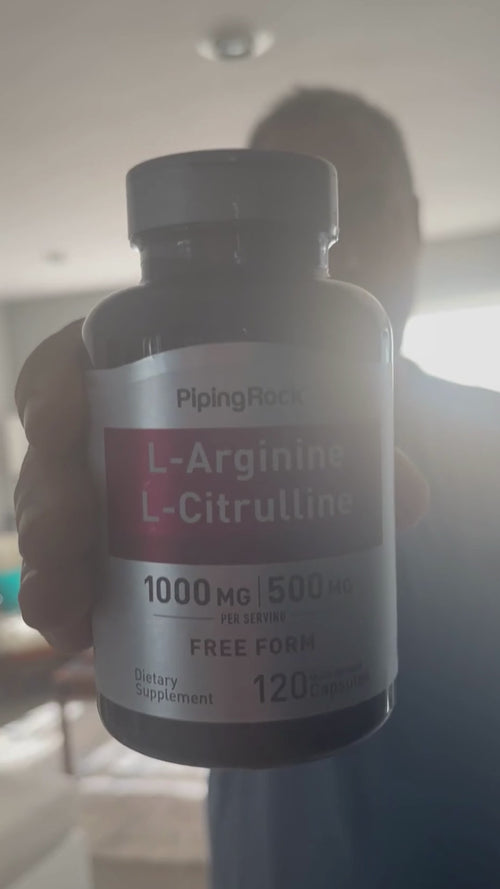 L-Arginine 1000 mg  & Citrulline 500 mg, 1000/500 mg, 120 Quick Release Capsules Video