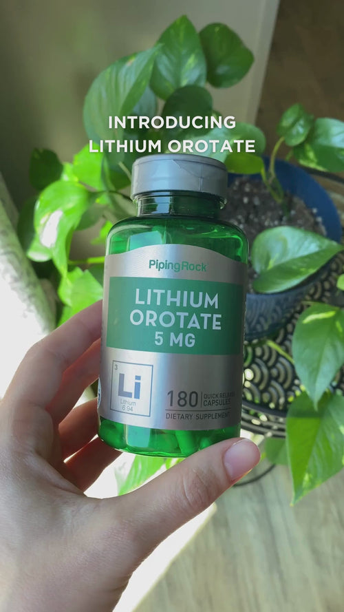 Lithium Orotate, 5 mg, 180 Quick Release Capsules Video