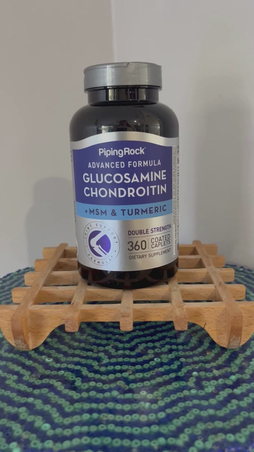 Advanced Double Strength Glucosamine Chondroitin MSM Plus Turmeric, 360 Coated Caplets Video