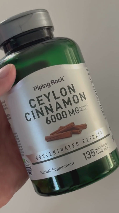 Ceylon Cinnamon, 6000 mg (per serving), 135 Quick Release Capsules Video