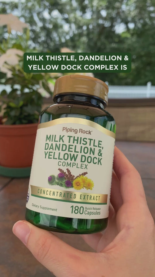 Milk Thistle, Dandelion & Yellow Dock, 180 Quick Release Capsules Video