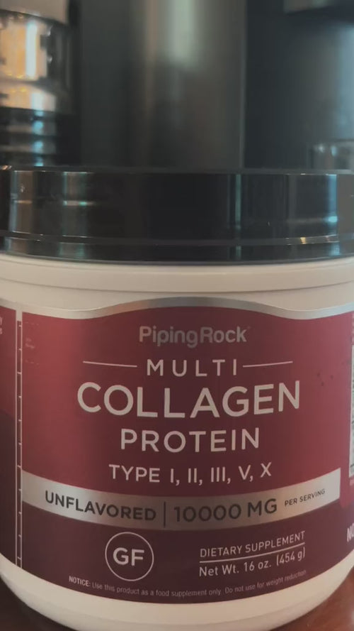 Multi Collagen Protein Powder, 10,000 mg, 16 oz (454 g) Bottle Video