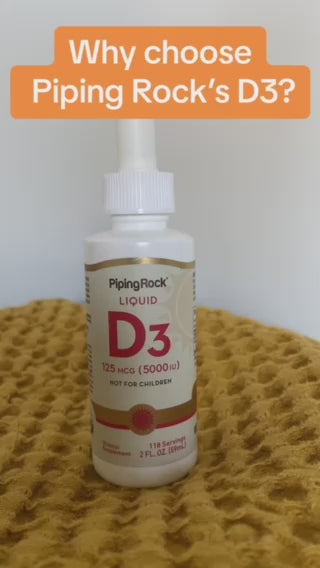 Liquid Vitamin D3, 5000 IU, 2 fl oz (59 mL) Dropper Bottle Video