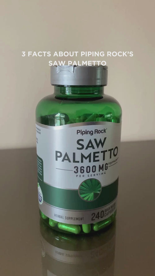 Saw Palmetto, 3600 mg (per serving), 240 Quick Release Capsules Video