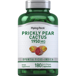 Cactus Nopal Prickly Pear (Opuntia ficus-indica) 1300 mg (per porție) 180 Capsule cu eliberare rapidă     