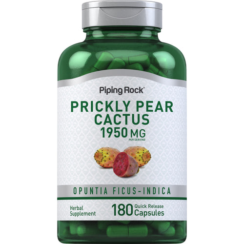 Figue de Barbarie de cactus Nopal (Opuntia ficus-indica) 1300 mg (par portion) 180 Gélules à libération rapide     