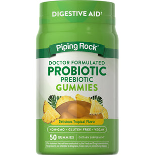 Probiotika 1 milliard (naturlig tropisk) 50 Gummifigurer       