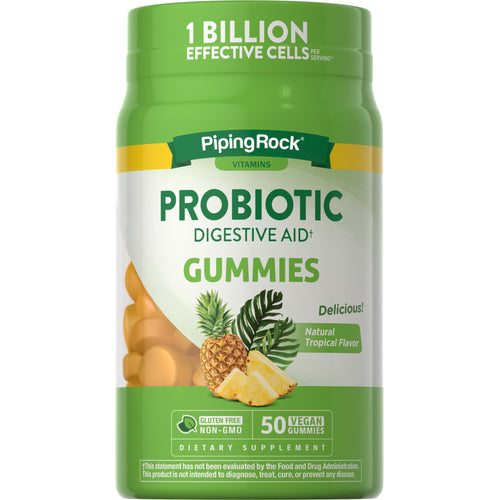 Probiotic 1 Billion (Natural Tropical), 50 Vegan Gummies