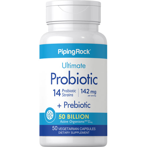 Probiotic-14 - 25 milliarder organismer m/ Præbiotisk 50 Vegetar-kapsler       