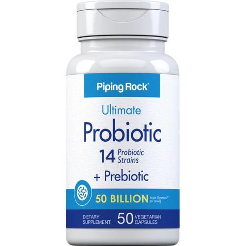 Probiotische-14 25 miljard organismen met Prebiotisch 50 Vegetarische capsules       