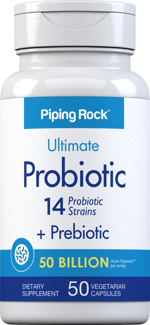 Probiotic-14 - 25 milliarder organismer m/Prebiotisk 50 Vegetarianske kapsler       
