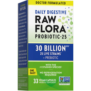 Probiotic-25 30 Billion plus Prebiotic, 33 Vegan Capsules