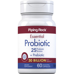 Probiootti 25 kantaa 30 miljardia organismia plus prebiootti 60 Kasviskapselit    