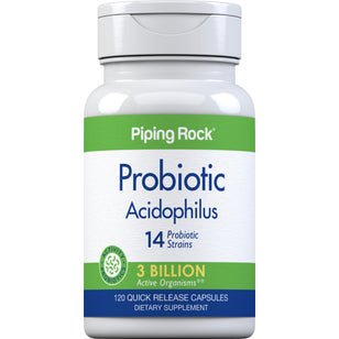 Probiotic-14 Complex - 3 milliarder organismer 120 Kapsler for hurtig frigivelse       