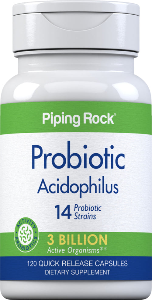 Complexe probiotiques-14 3 milliards d'organismes 120 Gélules à libération rapide       