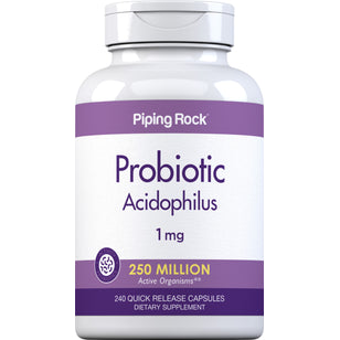 Probiotic Acidophilus 250 Million Organisms, 240 Quick Release Capsules Bottle