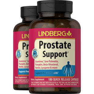 Prostate Support with Graminex, 180 Quick Release Capsules, 2  Bottles