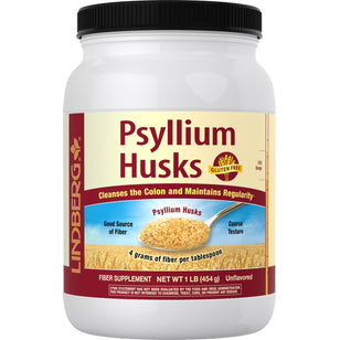 Psyllium Husks, 1 lb (454 g) Bottle