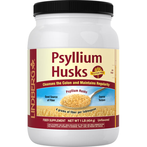 Cáscaras de psyllium  1 lb 454 g Botella/Frasco    