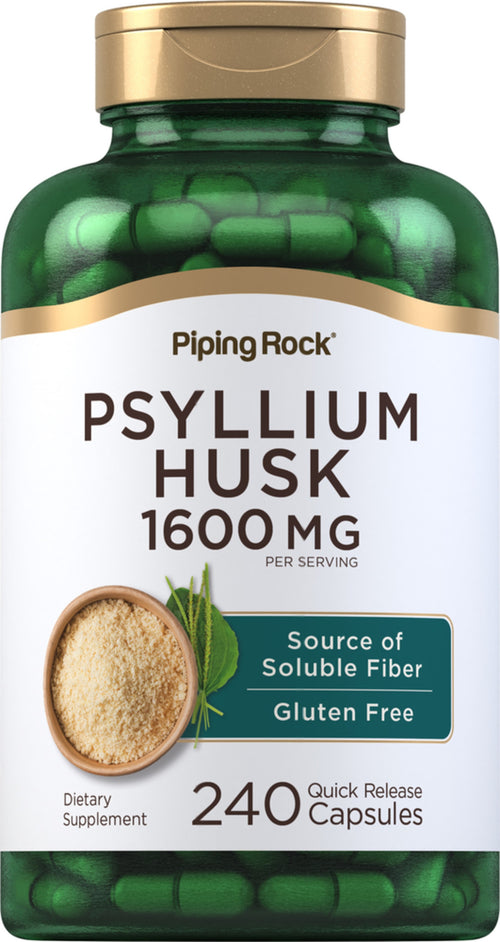 Psyllium Husks  1530 mg (v jednej dávke) 240 Kapsule s rýchlym uvoľňovaním     