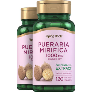Pueraria Mirifica, 1000 mg, 120 Quick Release Capsules, 2  Bottles