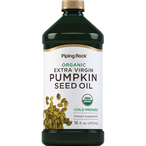 Pumpkin Seed Oil Cold Pressed (Organic), 16 fl oz (473 mL) Bottle