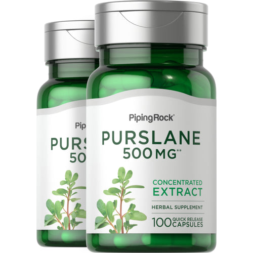 Purslane, 500 mg, 100 Quick Release Capsules, 2  Bottles
