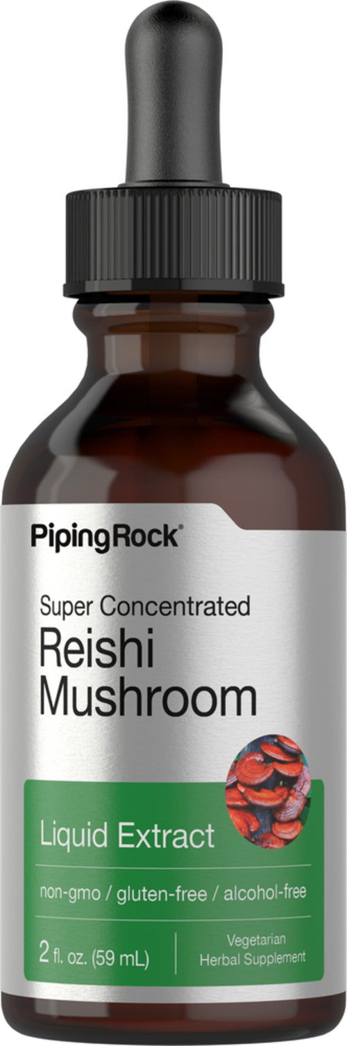 Reishi Mushroom Liquid Extract, 2 fl oz (59 mL) Dropper Bottle