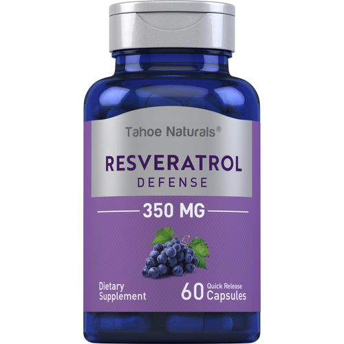 Resveratrol  350 mg 60 Cápsulas de liberación rápida     