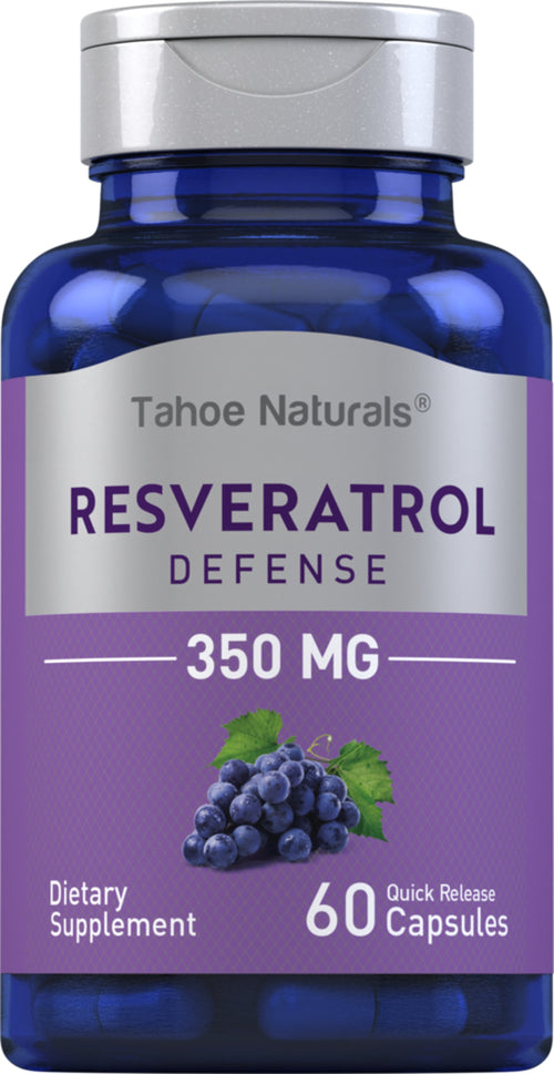 Resveratrol  350 mg 60 Cápsulas de Rápida Absorção     