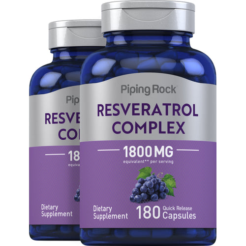 Resveratrol Defense 1800 mg 180 Kapseln mit schneller Freisetzung 2 Flaschen   