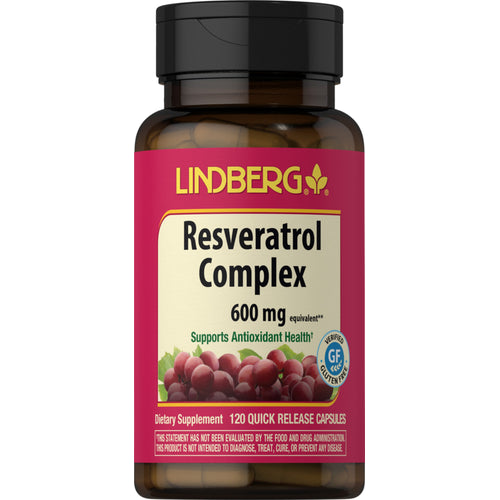 Resveratrolkompleks 600 mg 120 Hurtigvirkende kapsler