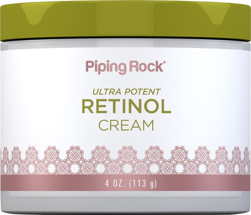 Retinol Cream (Ultra Potent Vitamin A Cream), 400,000 IU per Jar IU, 4 oz (113 g) Jar