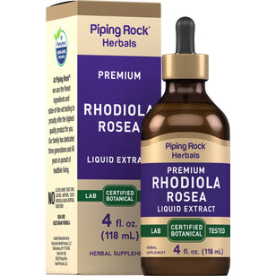 Rhodiola Liquid Extract Alcohol Free, 4 fl oz (118 mL) Dropper Bottle