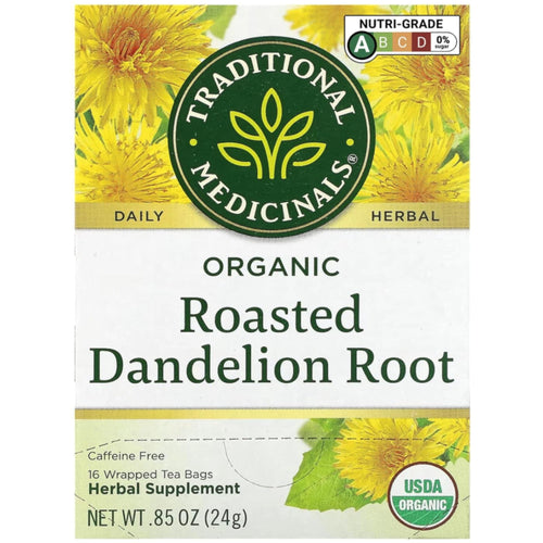 Roasted Dandelion Root Tea (Organic), 16 Tea Bags