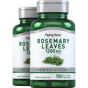 Rosemary, 1200 mg (per serving), 180 Quick Release Capsules, 2  Bottles