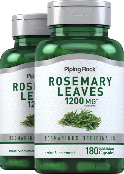 Rosemary, 1200 mg (per serving), 180 Quick Release Capsules, 2  Bottles