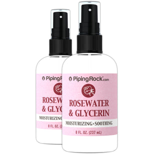 Rosewater and Glycerin, 8 fl oz (237 mL) Spray Bottle, 2  Spray Bottles