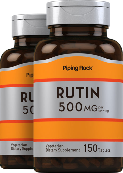 Rutin, 500 mg, 150 Caplets, 2  Bottles