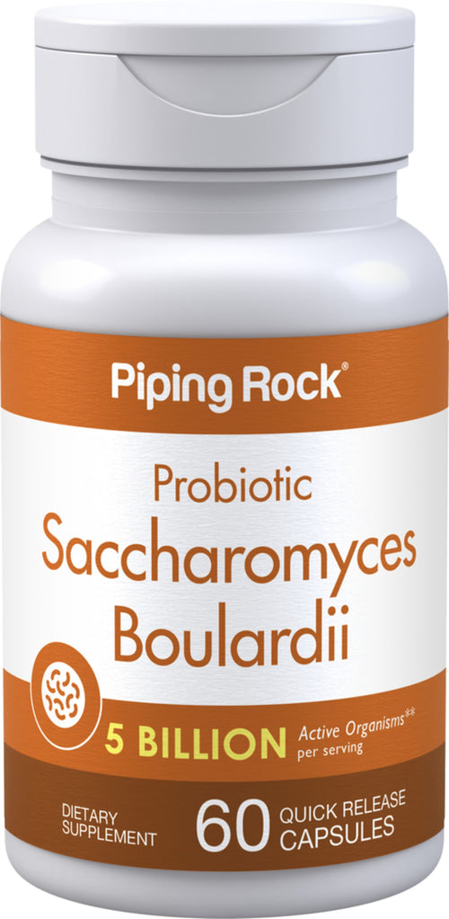 Saccharomyces Boulardii, 5 Billion CFU, 60 Quick Release Capsules Bottle