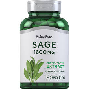 Sage, 1600 mg, 180 Quick Release Capsules
