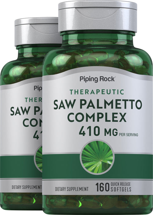 Saw Palmetto, 410 mg, 160 Quick Release Capsules, 2  Bottles