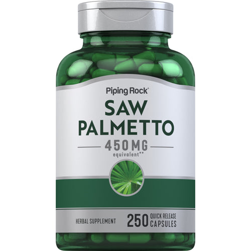Saw Palmetto, 450 mg, 250 Quick Release Capsules Bottle