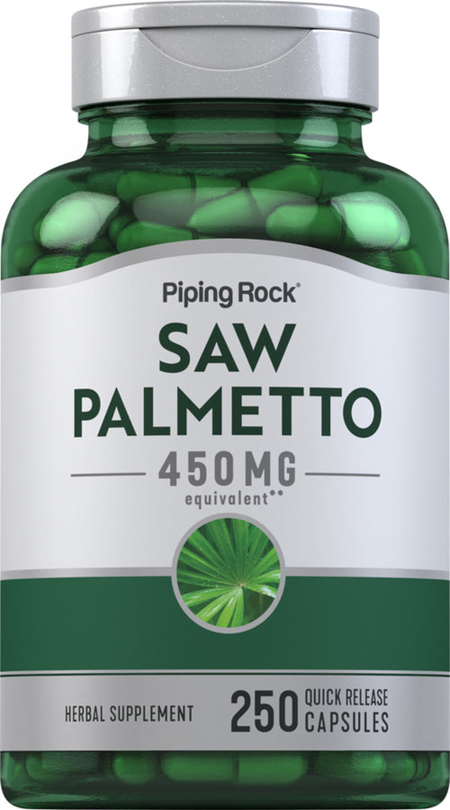 Saw Palmetto, 450 mg, 250 Quick Release Capsules Bottle