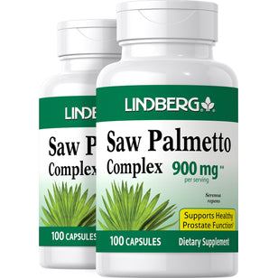 Saw Palmetto Complex, 900 mg (per serving), 100 Capsules, 2  Bottles